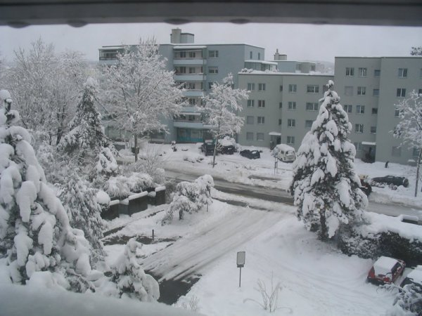 Snow in Zurich